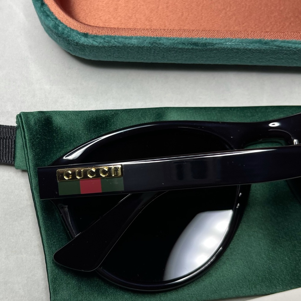 GUCCI Men's Black 55mm Aviators